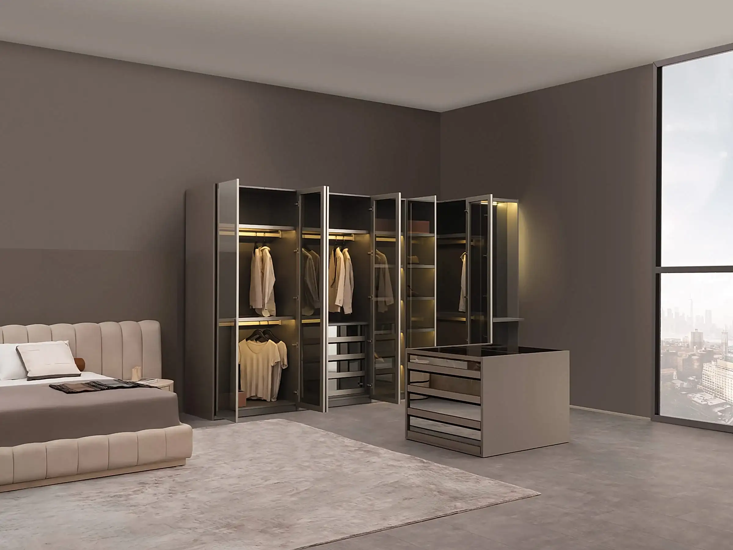 Split Hinged Closet 2+1 Unit